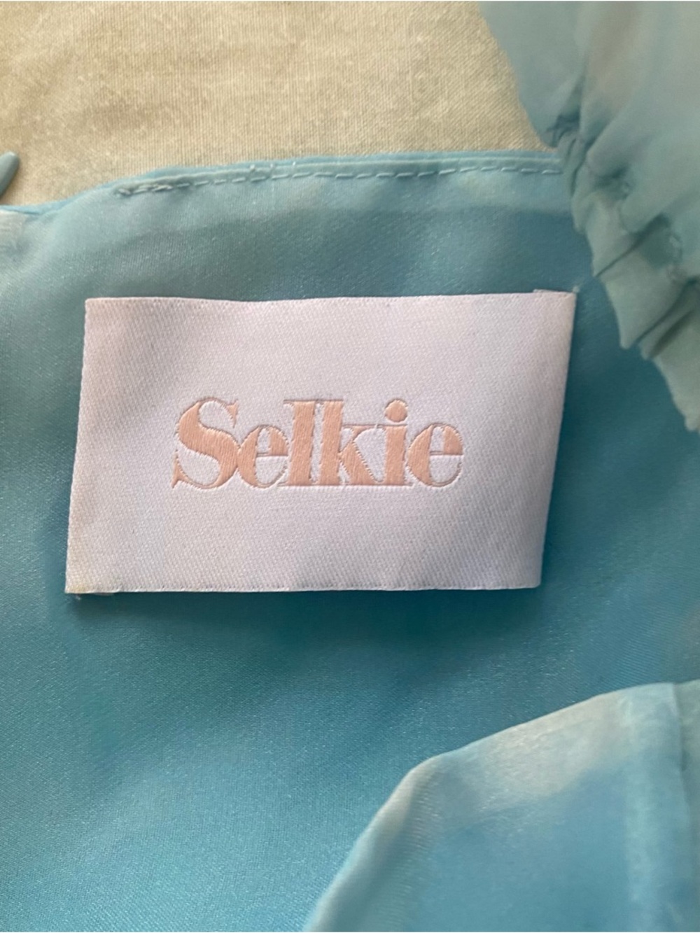 Selkie Head in the Clouds Blue & White Puff Dress - Picture 8 of 10